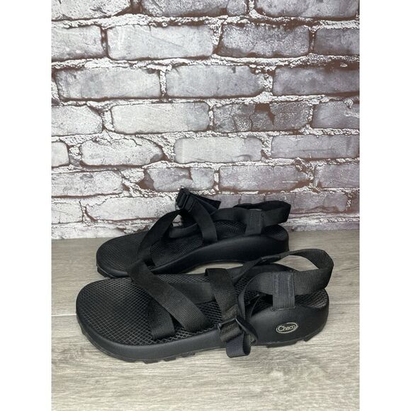 Chaco Z/Cloud Vibram Black Nylon Hiking Trail AnkleStrap Sandals Men 13M US/46EU - Picture 4 of 16